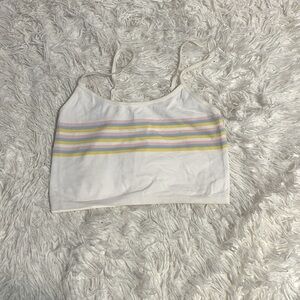 Colorful striped tank top